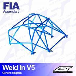 Roll Cage HONDA Civic (FN) 3-doors Hatchback WELD IN V5