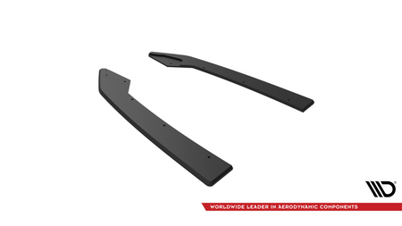 Splitter BMW 3 G20 G21 M-Pack Rear Side Street Pro v.2 Black-Red