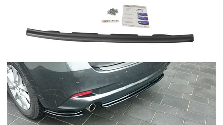 Splitter Mazda 3 III Facelift Rear Central without Diffuser Gloss Black