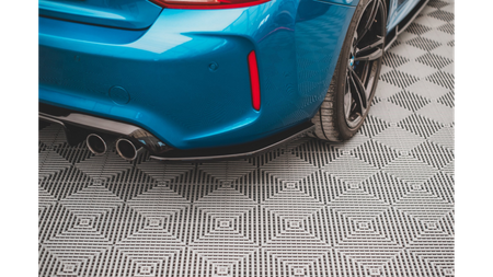 Splitter BMW 2 F87 M-Pack Tył Boczne v.3 Gloss Black