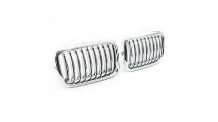 Grill BMW 3 E36 Compact pojedyncze żeberka Chrome
