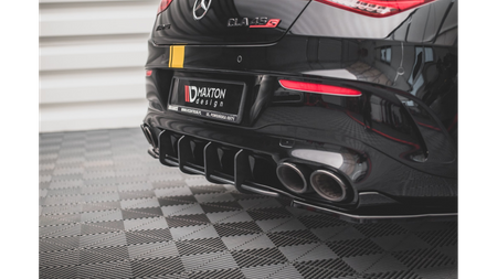 Diffuser Mercedes-Benz CLA 35 45 Aero C118 Rear Street Pro Black-Red