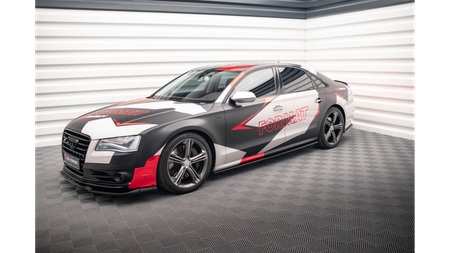 Diffuser Audi S8 D4 Side Skirts v.1 Gloss Black