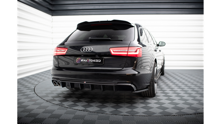 Diffuser Audi A6 C7 Avant Rear Valance Double Exhaust Version one side