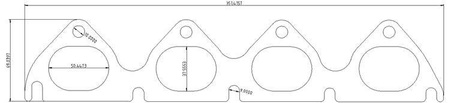 Exhaust flange Honda B-seria