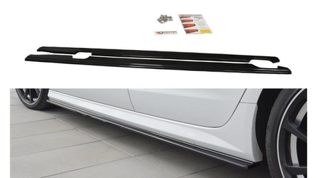 Diffuser Audi A6 C7 S-Line Side Skirts Gloss Black