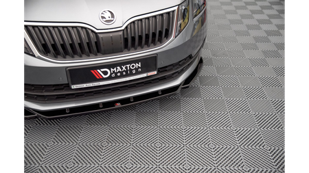 Splitter Skoda Octavia III Facelift Front v.2 Gloss Black