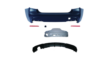 Bumper BMW 3 F30 Rear with Diffuser
