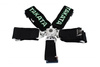 Racing seat belts 5p 3" Black Takata Replica harness