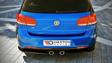 Splitter Volkswagen Golf VI R Rear Side Gloss Black