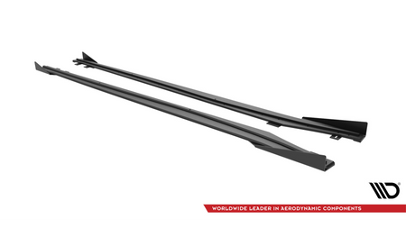 Dokładka Opel Astra GTC OPC-Line J Progi Street Pro Black + Gloss Flaps