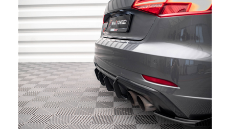 Diffuser Audi S3 8V Facelift Rear Street Pro Black