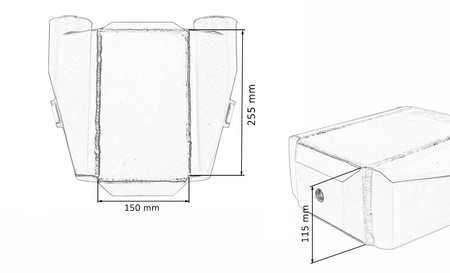 Intercooler wodny TurboWorks 150x255x115 3" 2x90st
