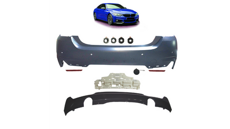 Bumper BMW 4 F32 F33 F36 Rear with Diffuser