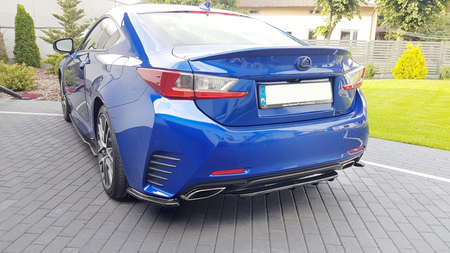 Splitter Lexus RC Tył Środkowy z Dyfuzorem Gloss Black