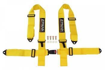 Racing seat belts 4p 3" Epman Yellow