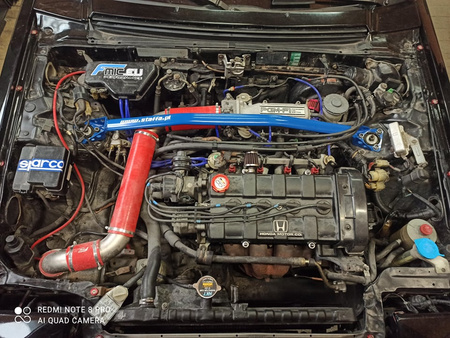 Front upper strut bar Honda Prelude II 2 White