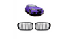 Grill BMW 1 F20 F21 Facelift pojedyncze żeberka Matt Black