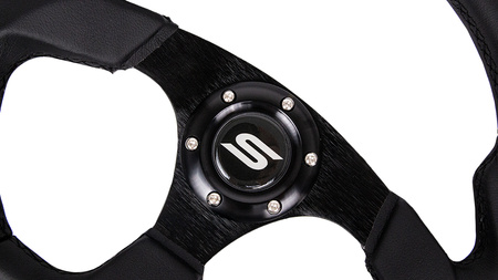 Kierownica SLIDE 350mm offset:25mm Skóra Yellow