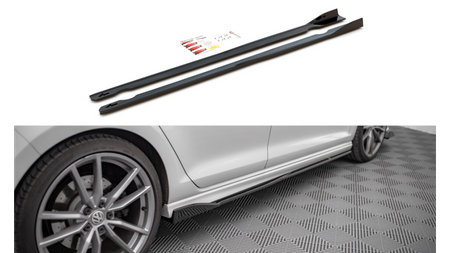 Diffuser Volkswagen Golf 7 R Side Skirts v.2 Gloss Black