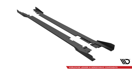 Diffuser Ford Mondeo V Facelift Fusion II Facelift Side Skirts Street Pro Black + Gloss Flaps