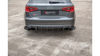 Splitter Audi RS3 8V Sportback Tył Boczne Racing Durability Black + Gloss Flaps