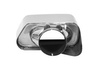 Końcówka tłumika 185x85mm wejście 67mm BMW F10 Polerowana Zestaw