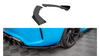 Splitter BMW 2 F87 M-Pack Tył Boczne Street Pro Black-Red + Gloss Flaps