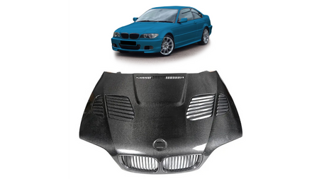 Hood BMW 3 E46 Facelift With Air Vent Carbon