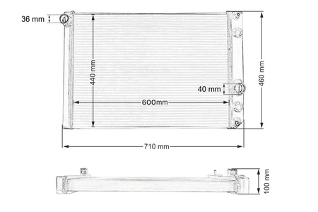 TurboWorks Sports Water Radiator Chevrolet Corvette C4 1989-1996
