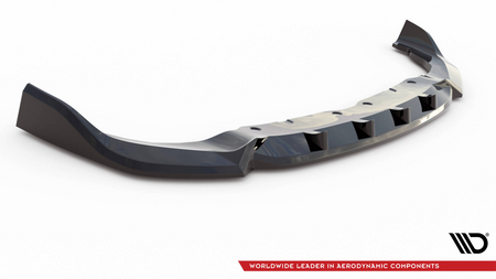 Front Splitter V.7 for BMW 1 F40 M-Pack / M135i Gloss Black