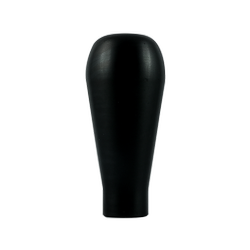 Long black aluminum knob