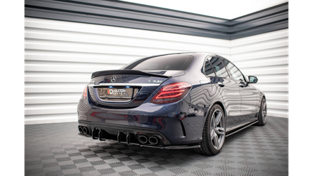 Diffuser Mercedes-Benz C W205 C43 Facelift Rear Street Pro Black-Red