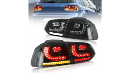 Lampy Volkswagen Golf VI Tył Dynamic LED Smoke