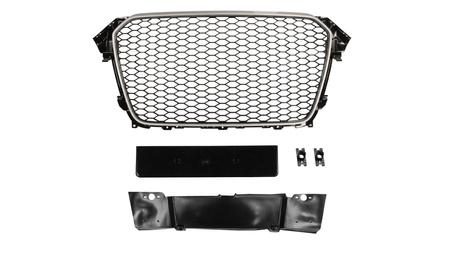 Grill Audi A4 B8 RS-Style Chrome-Black PDC