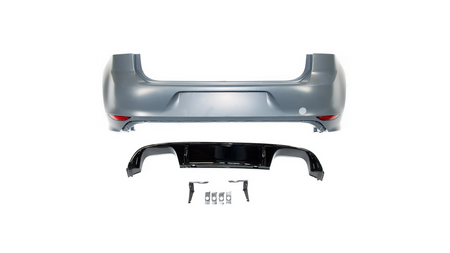 Bumper Volkswagen Golf 7 Rear with Diffuser