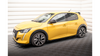 Dokładka Peugeot 208 GT II Progi Street Pro Black-Red + Gloss Flaps