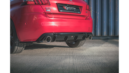 Splitter Peugeot 308 GT II Facelift Tył Boczne Gloss Black