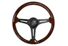 Steering wheel 350mm Wood Black