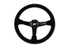 Steering wheel SLIDE 350mm offset:90mm Suede Black