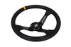 Steering wheel SLIDE 350mm offset:90mm Carbon Yellow Strip