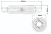 Tłumik środkowy fi 55 AWG