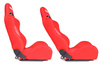 Fotel sportowy K700 Welur Bride Czerwony