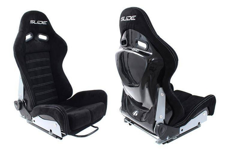 Racing seat SLIDE X3 suede Black M