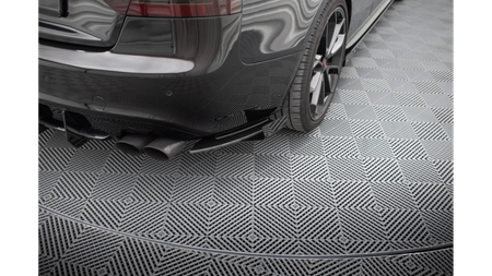 Splitter Audi A5 8T S-Line Tył Boczne Street Pro Black-Red + Gloss Flaps