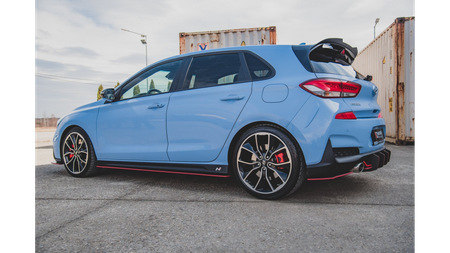 Diffuser Hyundai I30 III N Side Skirts Racing v.1 Red