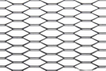 ALU mesh grill Honey Comb Silver 120x20cm 21x6mm