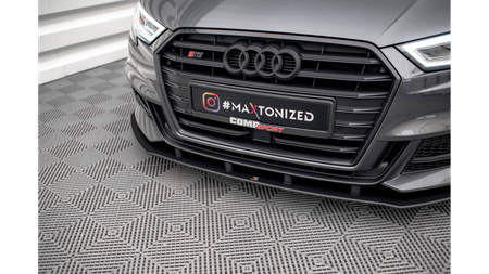 Splitter Audi A3 8V Facelift S-Line Przód Pro Black