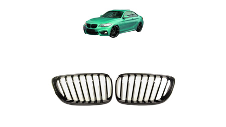 Grill BMW 2 F22 F23 pojedyncze żeberka Gloss Black
