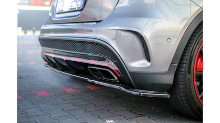 Splitter Mercedes-Benz GLA 45 AMG SUV (X156) Rear Central without Diffuser Gloss Black